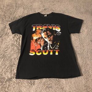 🔥🔥Travis Scott Black Graphic Tour T-Shirt